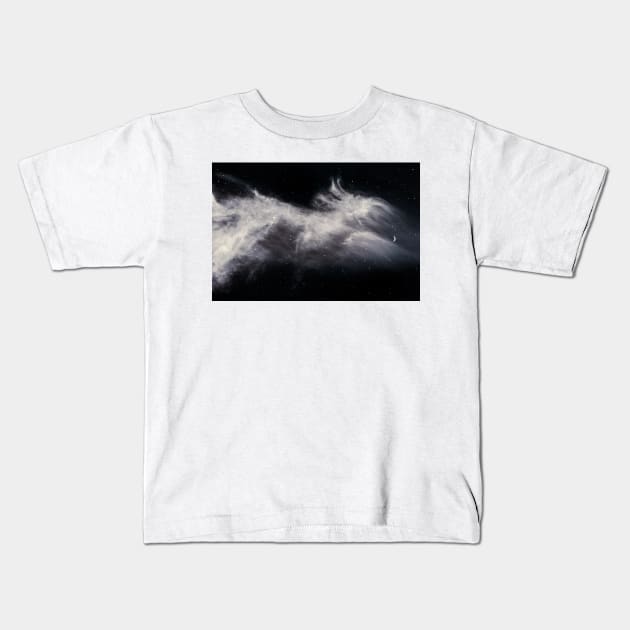 Moon and Clouds Kids T-Shirt by va103